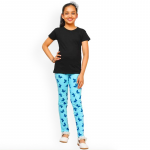 Girls Printed Bio Wash Ankle Length Legging
